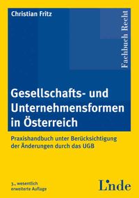Buch Cover Gesellschafts- und Unternehmensformen