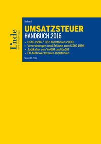 Buch Cover Umsatzsteuer-Handbuch 2016