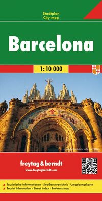 Buch Cover freytag & berndt Stadtplan Barcelona 1:10.000