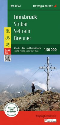 Buch Cover freytag & berndt Wanderkarte WK 0241 Innsbruck, Stubai - Sellrain - Brenner 1:50.000