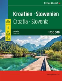 Buch Cover freytag & berndt Autoatlas Kroatien - Slowenien 1:150.000