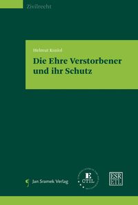 Buch Cover Die Ehre Verstorbener und Ihr Schutz