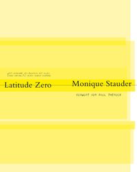 Buch Cover Monique Stauder. Latitude Zero