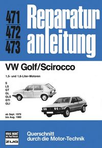 Buch Cover VW Golf/Scirocco 1.5 + 1.6 ab 09/79 bis 08/80