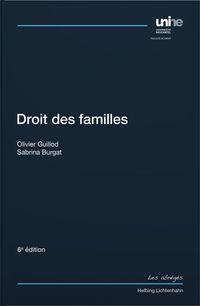 Buch Cover Droit des familles