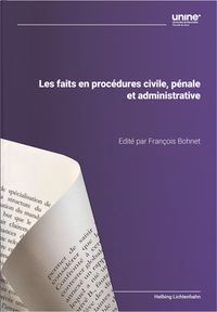 Buch Cover Les faits en procédures civile, pénale et administrative