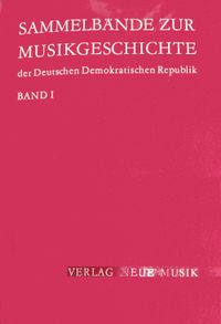 Buch Cover Sammelbände zur Musikgeschichte der Deutschen Demokratischen Republik