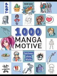 Buch Cover 1000 Manga Motive zeichnen