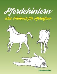 Buch Cover Pferdehintern - Das Malbuch für Pferdefans