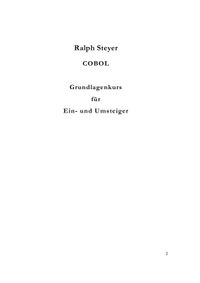 Buch Cover COBOL