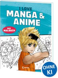 Buch Cover I love Manga & Anime - Das Malbuch