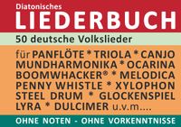 Buch Cover Diatonic Songbooks / 50 deutsche Volkslieder - diatonische Melodien ohne Noten