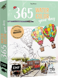 Buch Cover 365 – Watercolor your day – Entdecke deine Kreativität!
