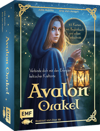 Buch Cover Orakel-Kartenset: Avalon Orakel | Wandle auf den Pfaden der Priesterinnen und verbinde dich mit den transformierenden Energien keltischer Kraftorte