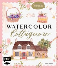 Buch Cover Watercolor Cottagecore