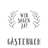 Buch Cover Hochzeitsgästebuch: Blätter