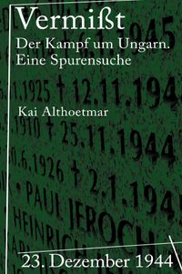 Buch Cover Vermißt