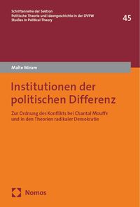 Buch Cover Institutionen der politischen Differenz