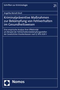 Buch Cover Kriminalpräventive Maßnahmen zur Bekämpfung von Fehlverhalten im Gesundheitswesen
