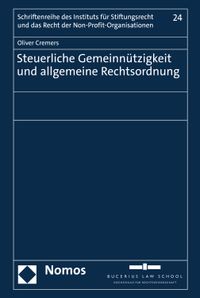Buch Cover Steuerliche Gemeinnützigkeit und allgemeine Rechtsordnung
