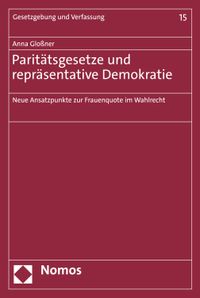 Buch Cover Paritätsgesetze und repräsentative Demokratie