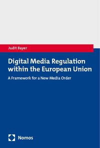 Buch Cover Digital Media Regulation within the European Union