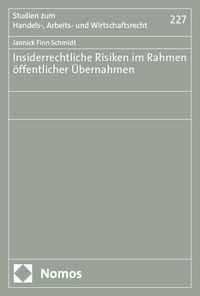 Buch Cover Insiderrechtliche Risiken im Rahmen öffentlicher Übernahmen