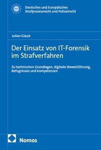Buch Cover Der Einsatz von IT-Forensik im Strafverfahren