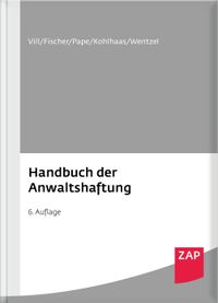 Buch Cover Handbuch der Anwaltshaftung
