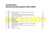 Buch Cover Cevdet Erek. Sound Ornamentation 2010–2025
