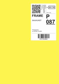 Buch Cover Baukunst. Frame
