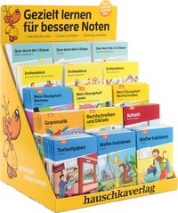Buch Cover Paket "Gezielt lernen für bessere Noten" im Stufendisplay