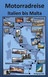 Buch Cover Motorradreise Italien bis Malta