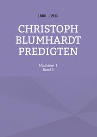 Buch Cover Christoph Blumhardt Predigten