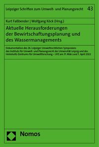 Buch Cover Aktuelle Herausforderungen der Bewirtschaftungsplanung und des Wassermanagements