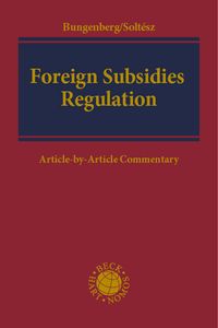 Buch Cover Foreign Subsidies Regulation