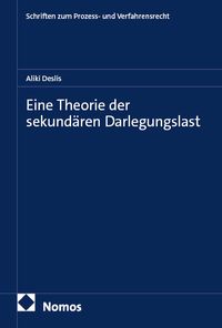 Buch Cover Eine Theorie der sekundären Darlegungslast