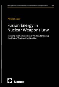Buch Cover Fusion Energy in Nuclear Weapons Law