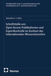 Buch Cover Schnittstelle von Open Access-Publikationen und Exportkontrolle im Kontext des internationalen Wissenstransfers