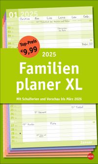 Buch Cover Basic Familienplaner XL 2025