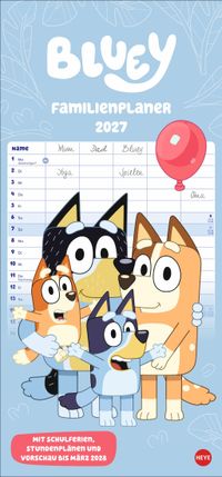 Buch Cover Bluey Familienplaner 2027