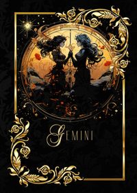 Buch Cover Astrologie Notizbücher / Zodiac Gemini Notebook
