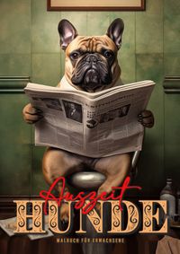 Buch Cover Auszeit Hunde Malbuch für Erwachsene