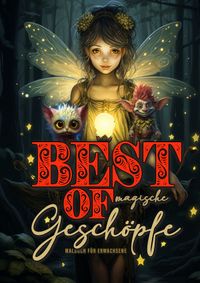 Buch Cover Best of magische Geschöpfe Malbuch für Erwachsene