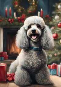 Buch Cover Notizbücher Hund / Weihnachten Geschenkbuch Hund Pudel Inspiration mit 55 Zitaten Lustiges Geschenk für Pudelfreunde Geschenkidee zum Wichteln Weihnachtsgeschenkidee Wichtelgeschenk