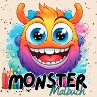 Buch Cover Monster Malbuch ab 4 Jahren