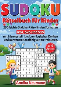 Buch Cover Sudoku Rätselbuch für Kinder ab 6 Jahren