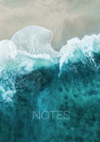 Buch Cover Notizbuch Strand