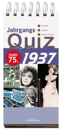 Buch Cover Jahrgangsquiz 1937