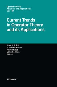 Buch Cover Current Trends in Operator Theory and its Applications